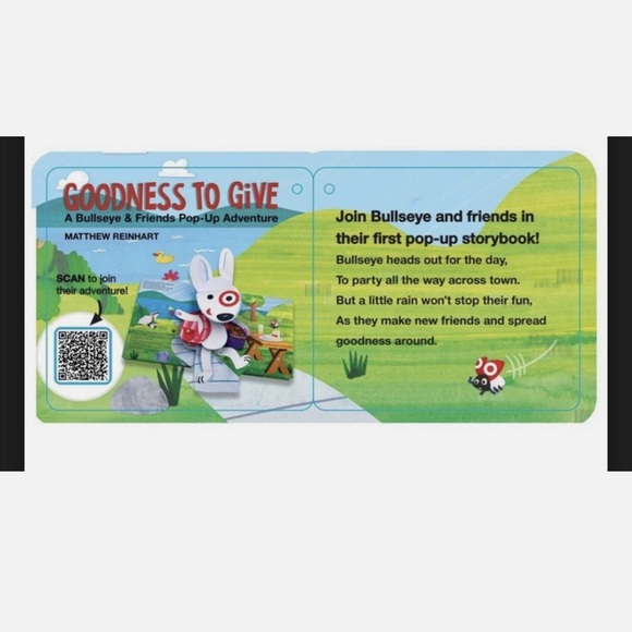 Target 10” White Plush Dog Toy with Red and Black Details - Picture 3 of 3